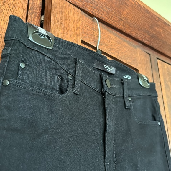 Black Fidelity Gwen High Super Skinny Jeans - Picture 5 of 8